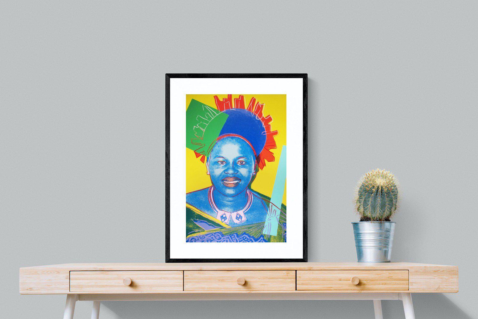 Queen Ntombi-Wall_Art-60 x 80cm-Framed Print-Black-Pixalot