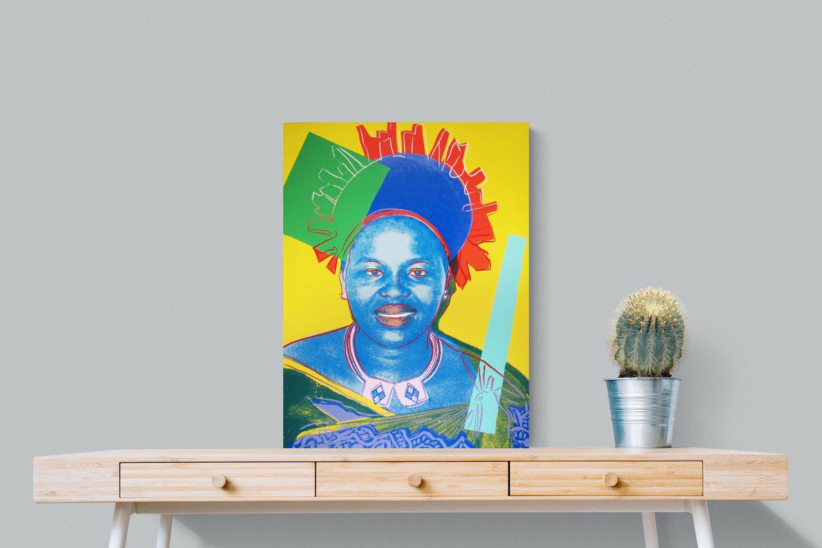 Queen Ntombi-Wall_Art-60 x 80cm-Mounted Canvas-No Frame-Pixalot