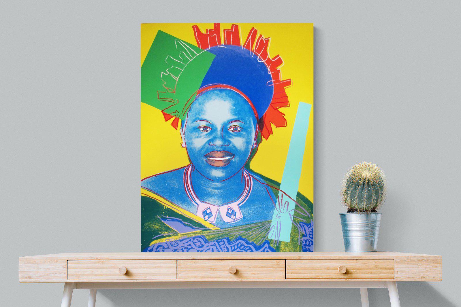 Queen Ntombi-Wall_Art-75 x 100cm-Mounted Canvas-No Frame-Pixalot