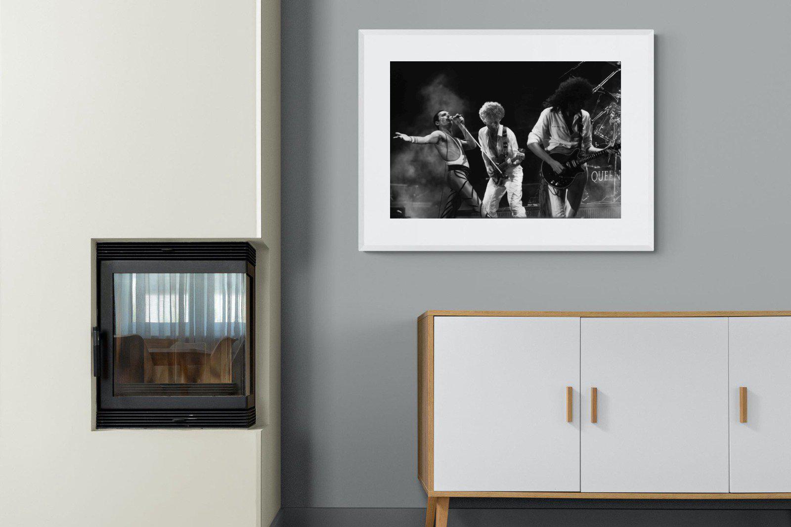 Queen-Wall_Art-100 x 75cm-Framed Print-White-Pixalot