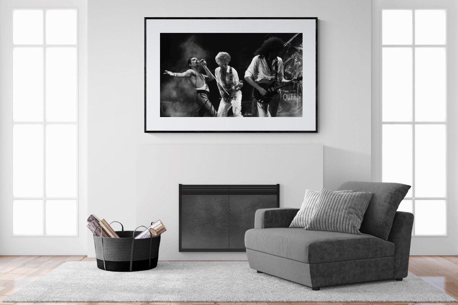 Queen-Wall_Art-150 x 100cm-Framed Print-Black-Pixalot