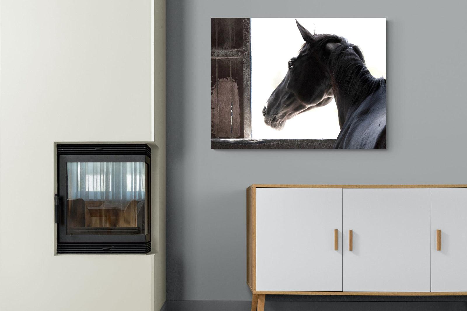 Racehorse-Wall_Art-100 x 75cm-Mounted Canvas-No Frame-Pixalot