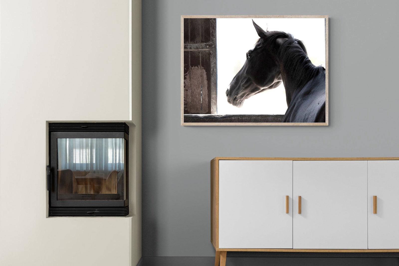 Racehorse-Wall_Art-100 x 75cm-Mounted Canvas-Wood-Pixalot