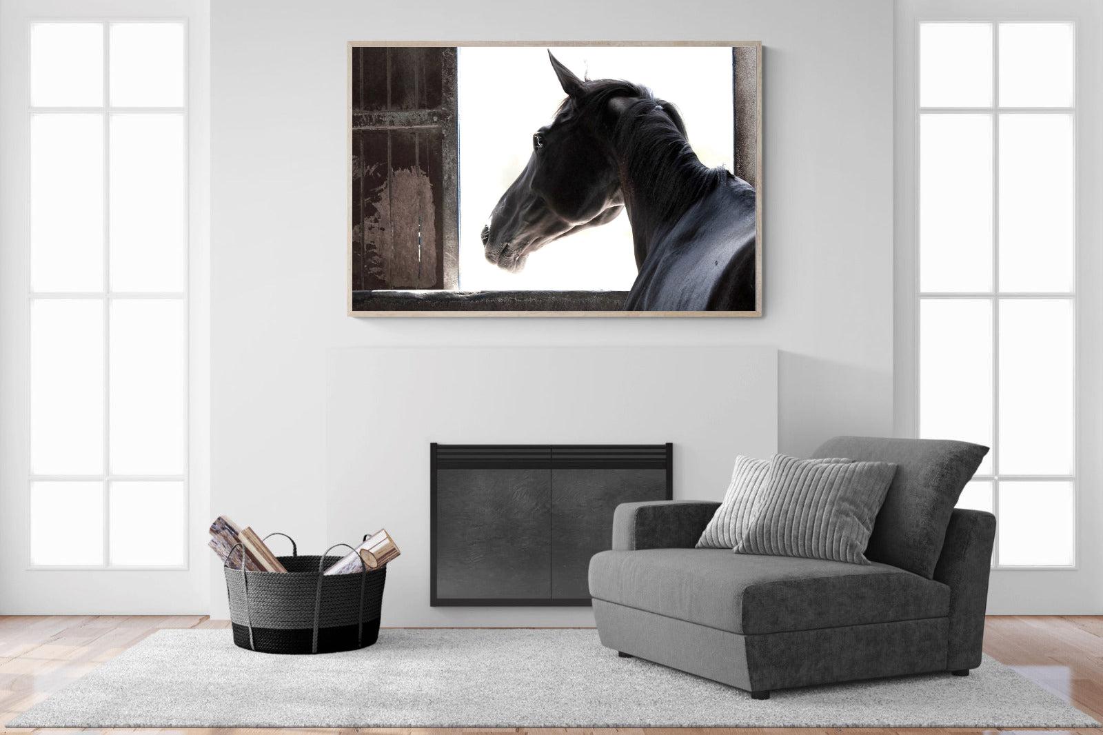 Racehorse-Wall_Art-150 x 100cm-Mounted Canvas-Wood-Pixalot