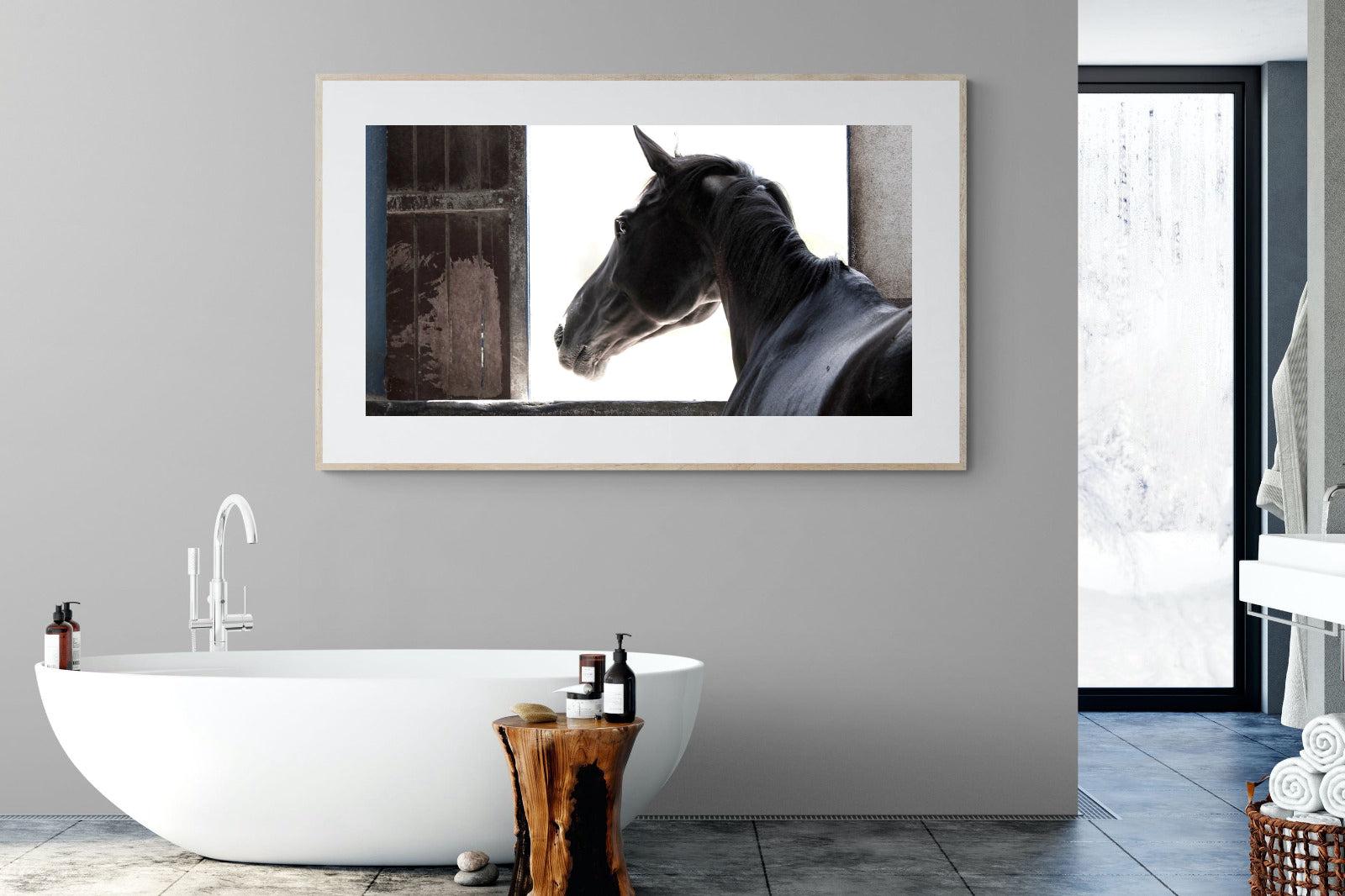 Racehorse-Wall_Art-180 x 110cm-Framed Print-Wood-Pixalot