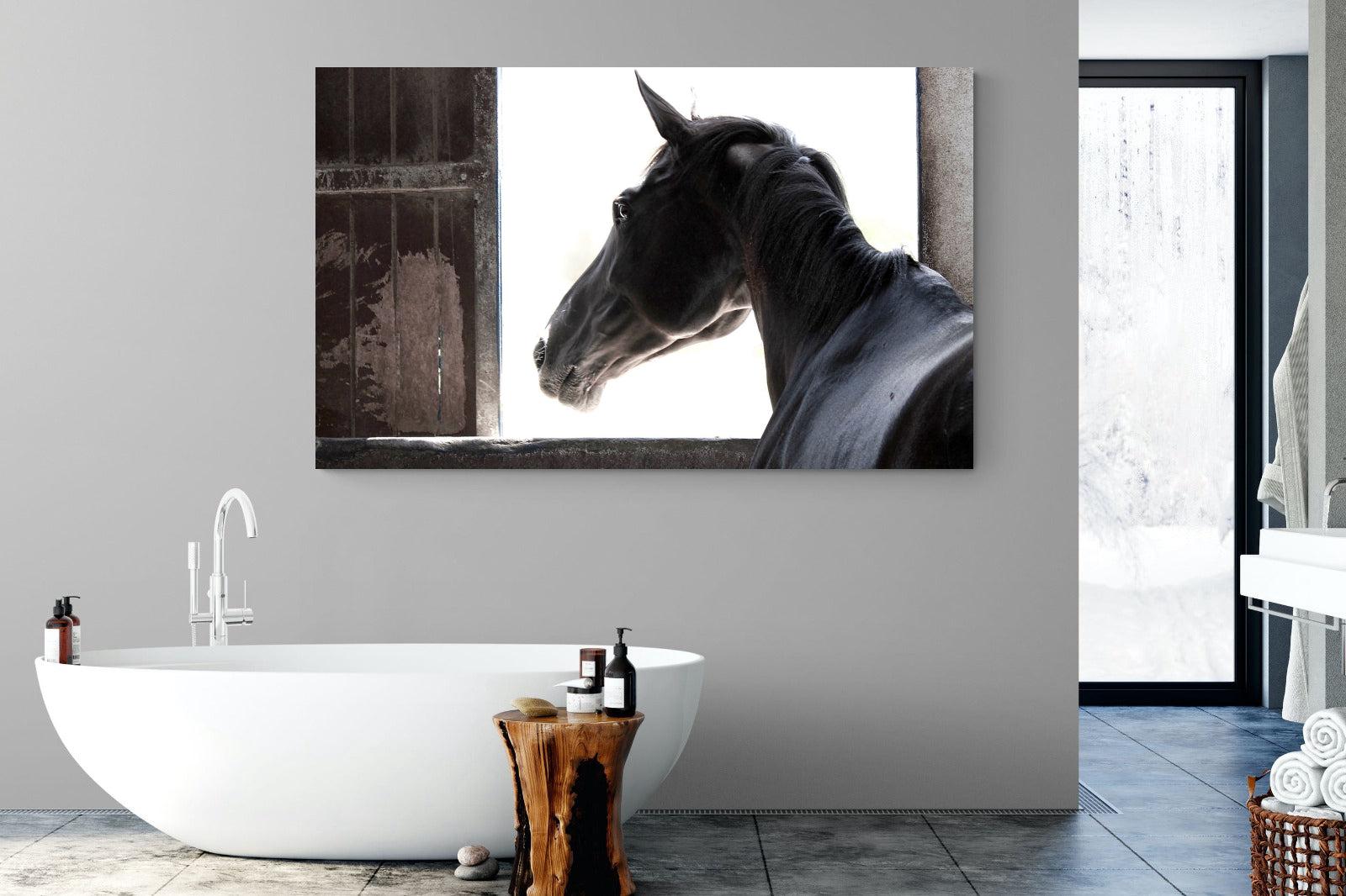 Racehorse-Wall_Art-180 x 110cm-Mounted Canvas-No Frame-Pixalot