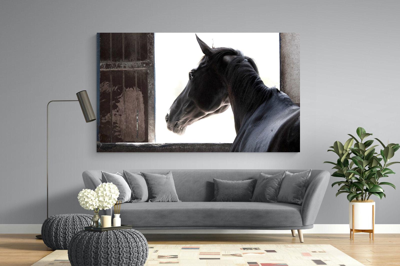 Racehorse-Wall_Art-220 x 130cm-Mounted Canvas-No Frame-Pixalot