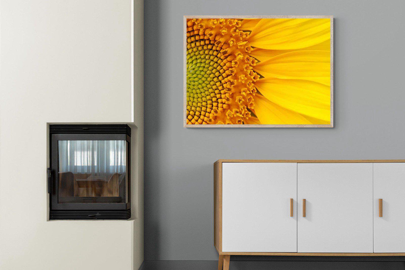Radiant Sunflower-Wall_Art-100 x 75cm-Mounted Canvas-Wood-Pixalot