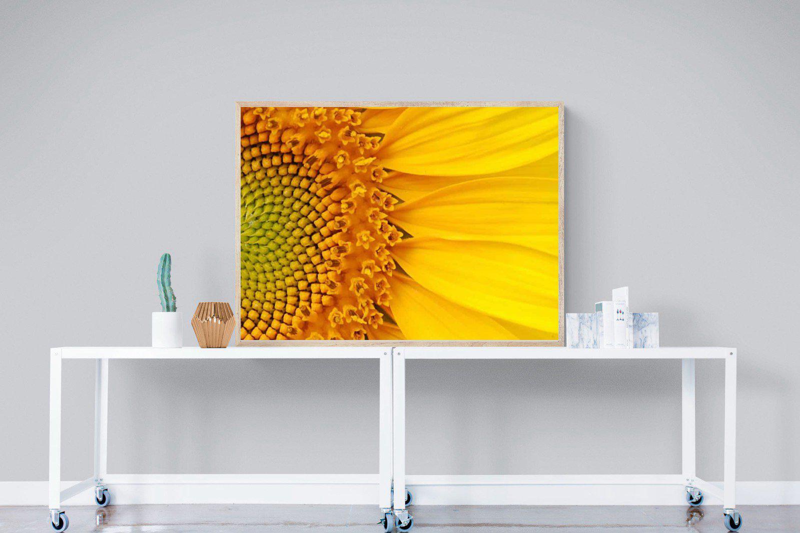 Radiant Sunflower-Wall_Art-120 x 90cm-Mounted Canvas-Wood-Pixalot