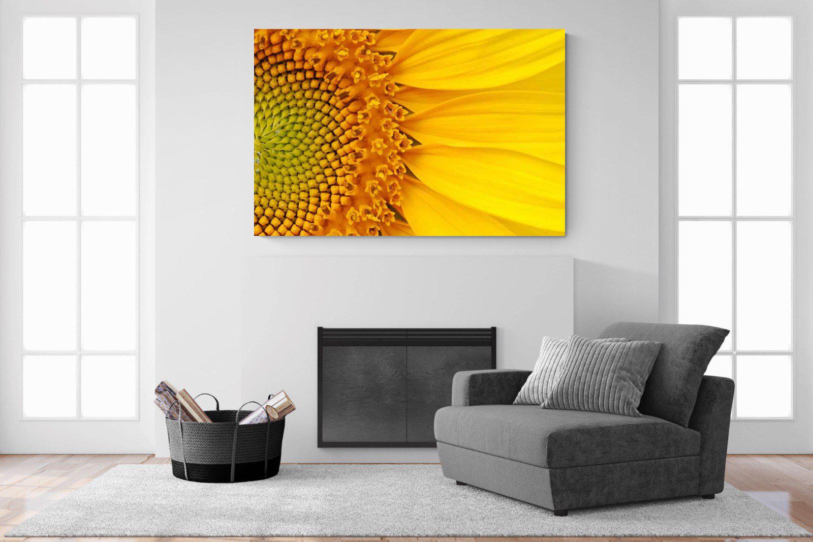 Radiant Sunflower-Wall_Art-150 x 100cm-Mounted Canvas-No Frame-Pixalot