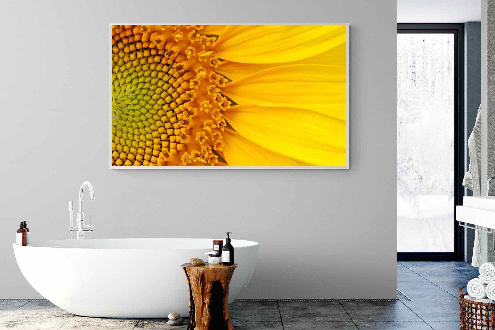 Radiant Sunflower-Wall_Art-180 x 110cm-Mounted Canvas-White-Pixalot