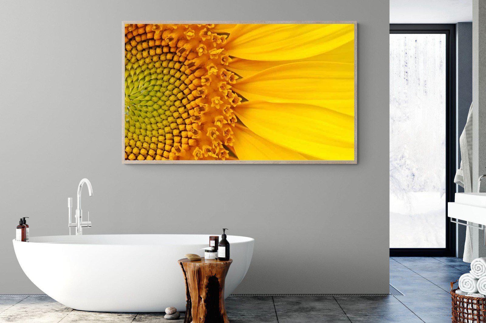 Radiant Sunflower-Wall_Art-180 x 110cm-Mounted Canvas-Wood-Pixalot