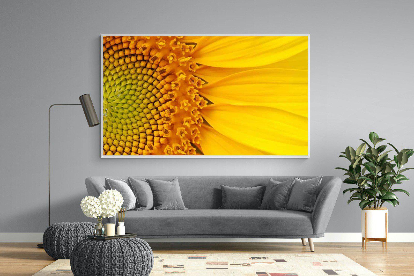 Radiant Sunflower-Wall_Art-220 x 130cm-Mounted Canvas-White-Pixalot