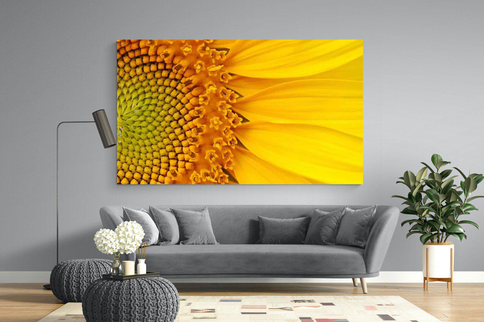 Radiant Sunflower-Wall_Art-220 x 130cm-Mounted Canvas-No Frame-Pixalot