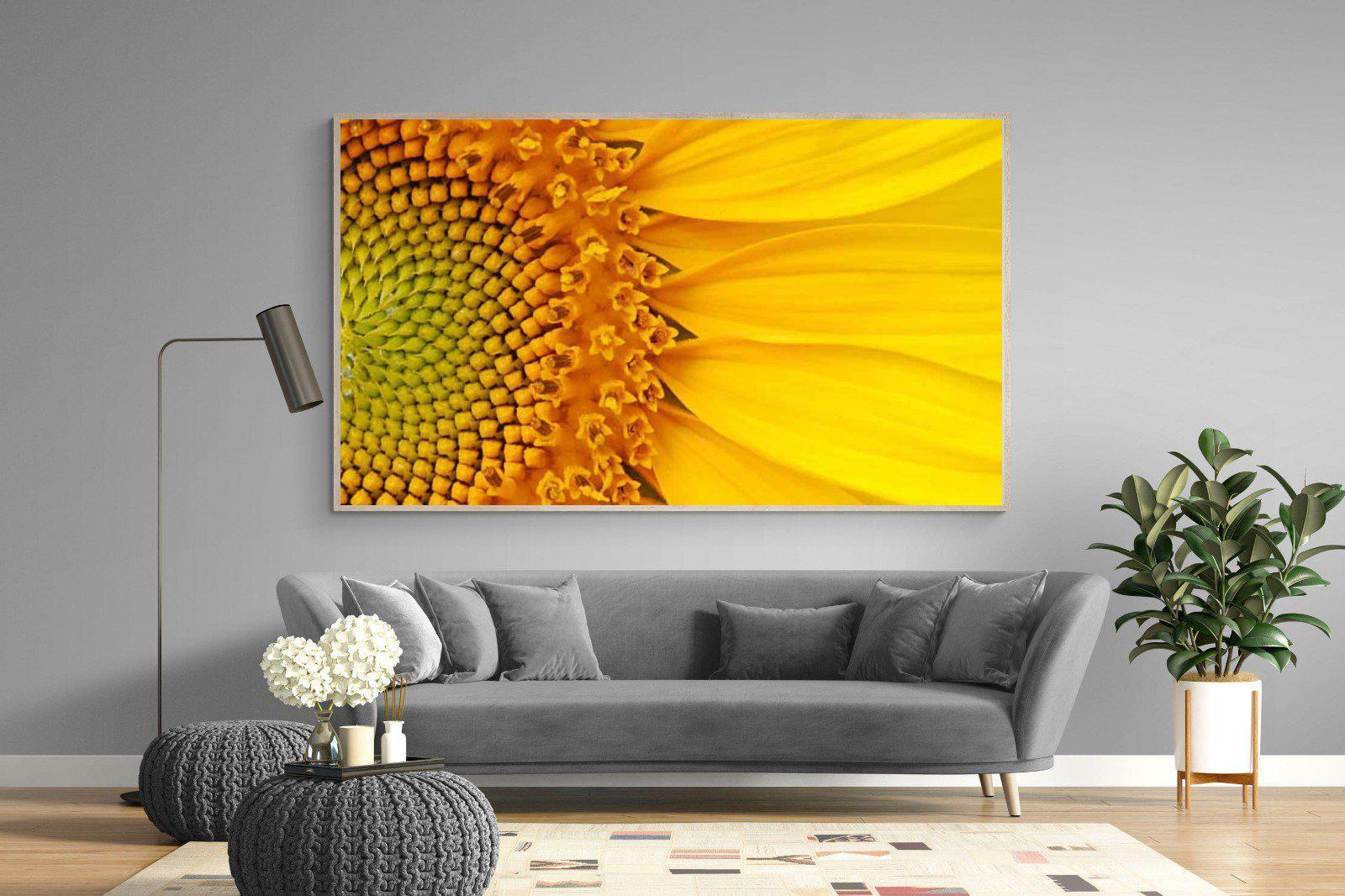 Radiant Sunflower-Wall_Art-220 x 130cm-Mounted Canvas-Wood-Pixalot