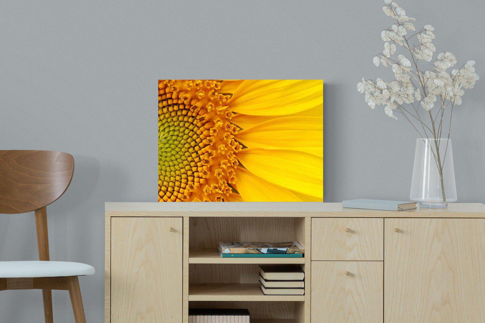 Radiant Sunflower-Wall_Art-60 x 45cm-Mounted Canvas-No Frame-Pixalot