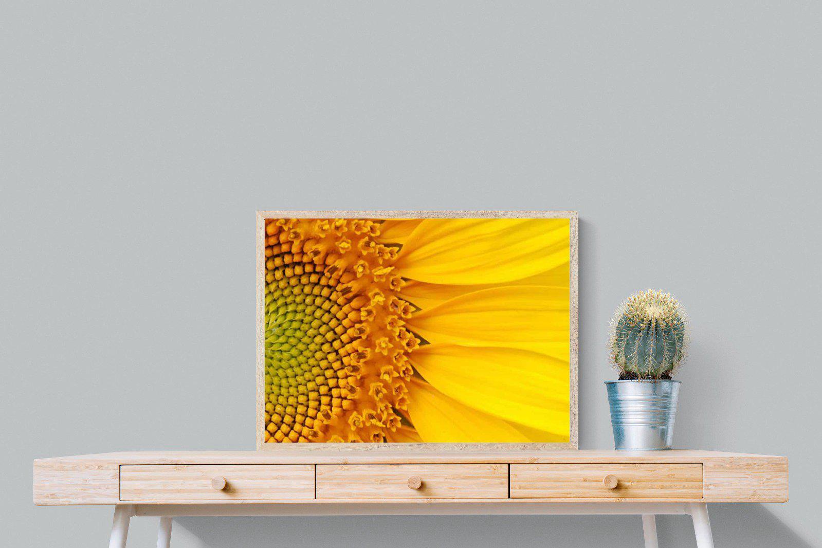Radiant Sunflower-Wall_Art-80 x 60cm-Mounted Canvas-Wood-Pixalot