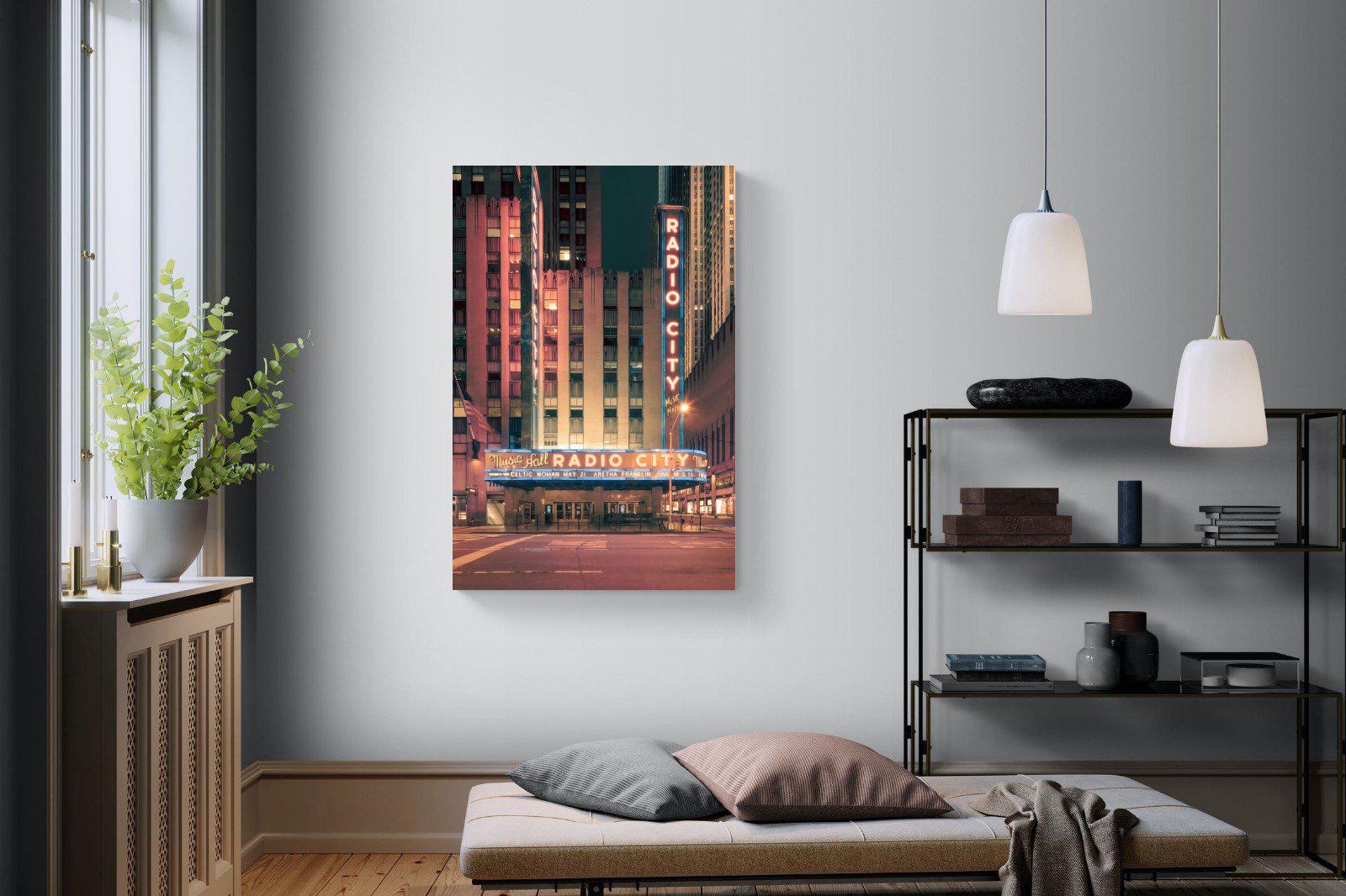 Radio City-Wall_Art-100 x 150cm-Mounted Canvas-No Frame-Pixalot