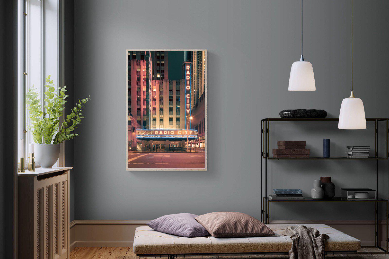 Radio City-Wall_Art-100 x 150cm-Mounted Canvas-Wood-Pixalot