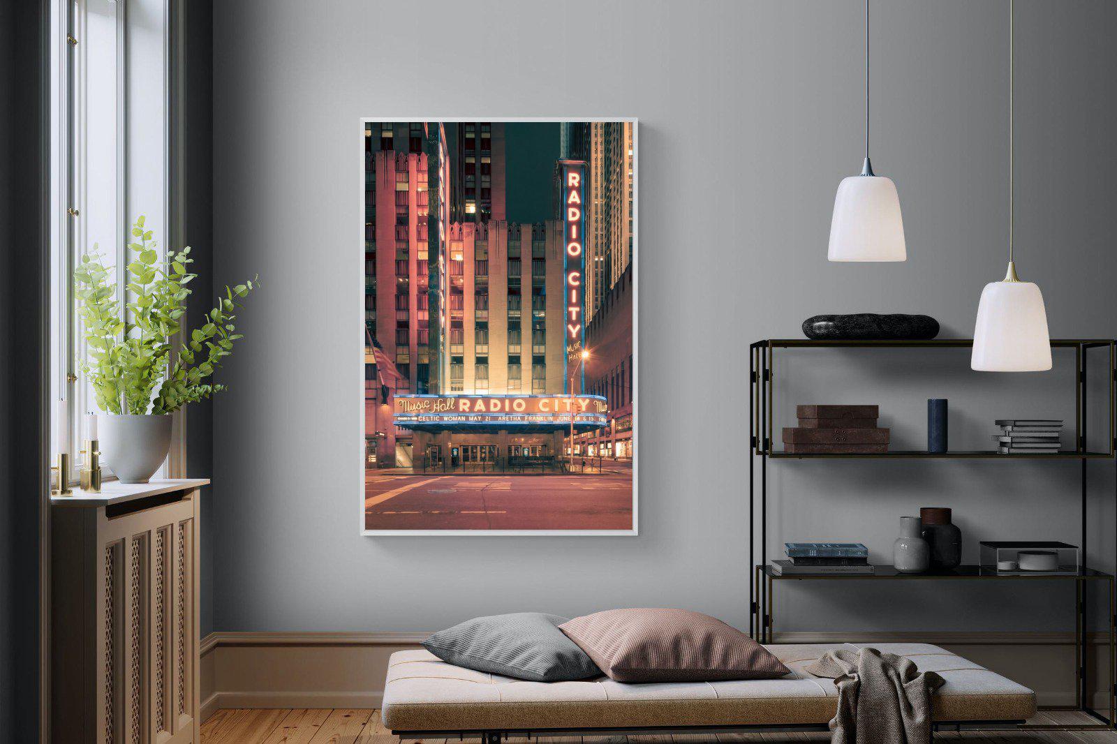 Radio City-Wall_Art-120 x 180cm-Mounted Canvas-White-Pixalot