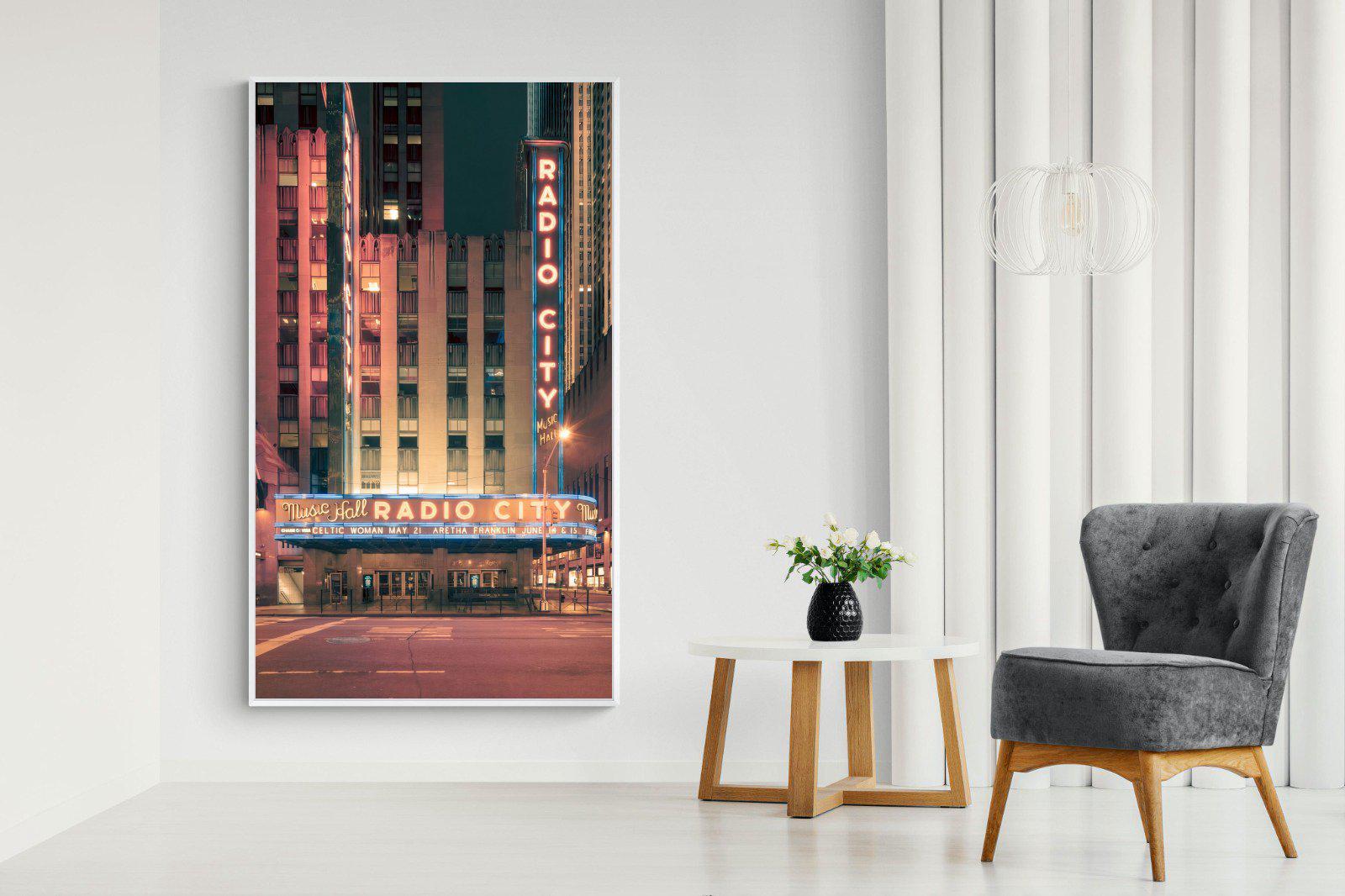 Radio City-Wall_Art-130 x 220cm-Mounted Canvas-White-Pixalot