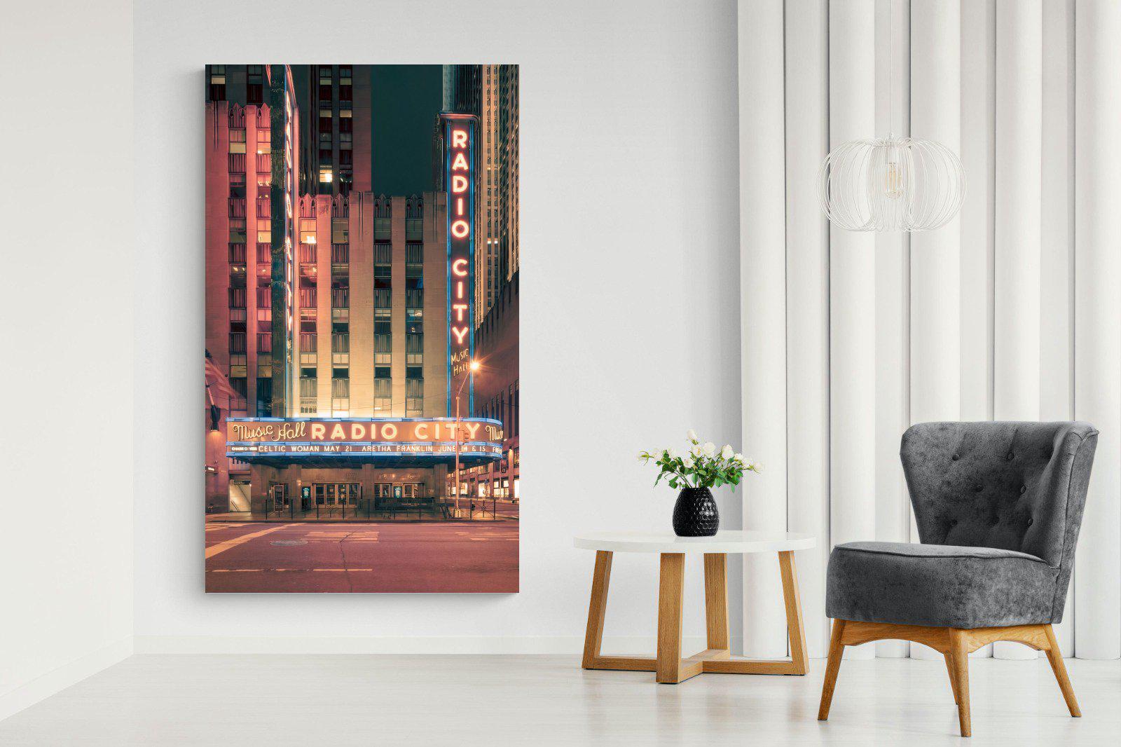 Radio City-Wall_Art-130 x 220cm-Mounted Canvas-No Frame-Pixalot