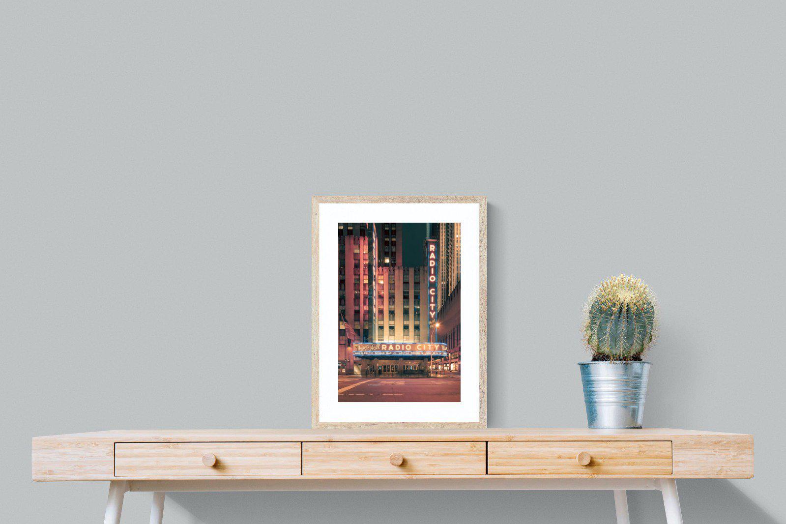 Radio City-Wall_Art-45 x 60cm-Framed Print-Wood-Pixalot