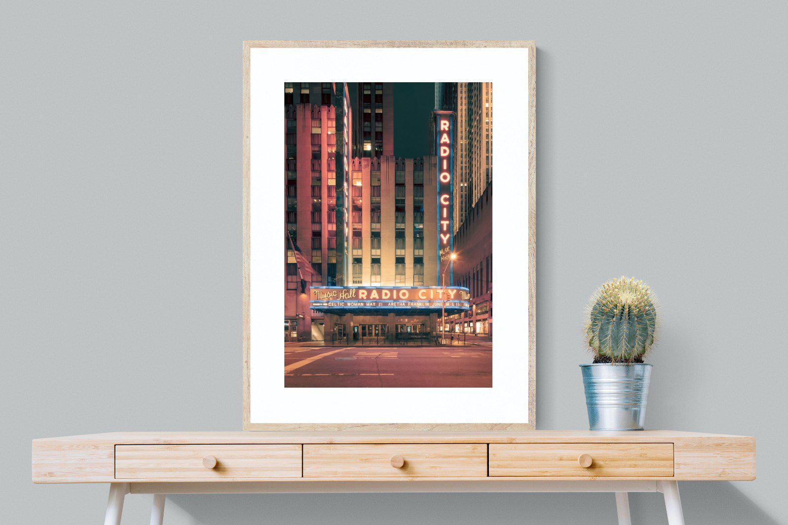 Radio City-Wall_Art-75 x 100cm-Framed Print-Wood-Pixalot