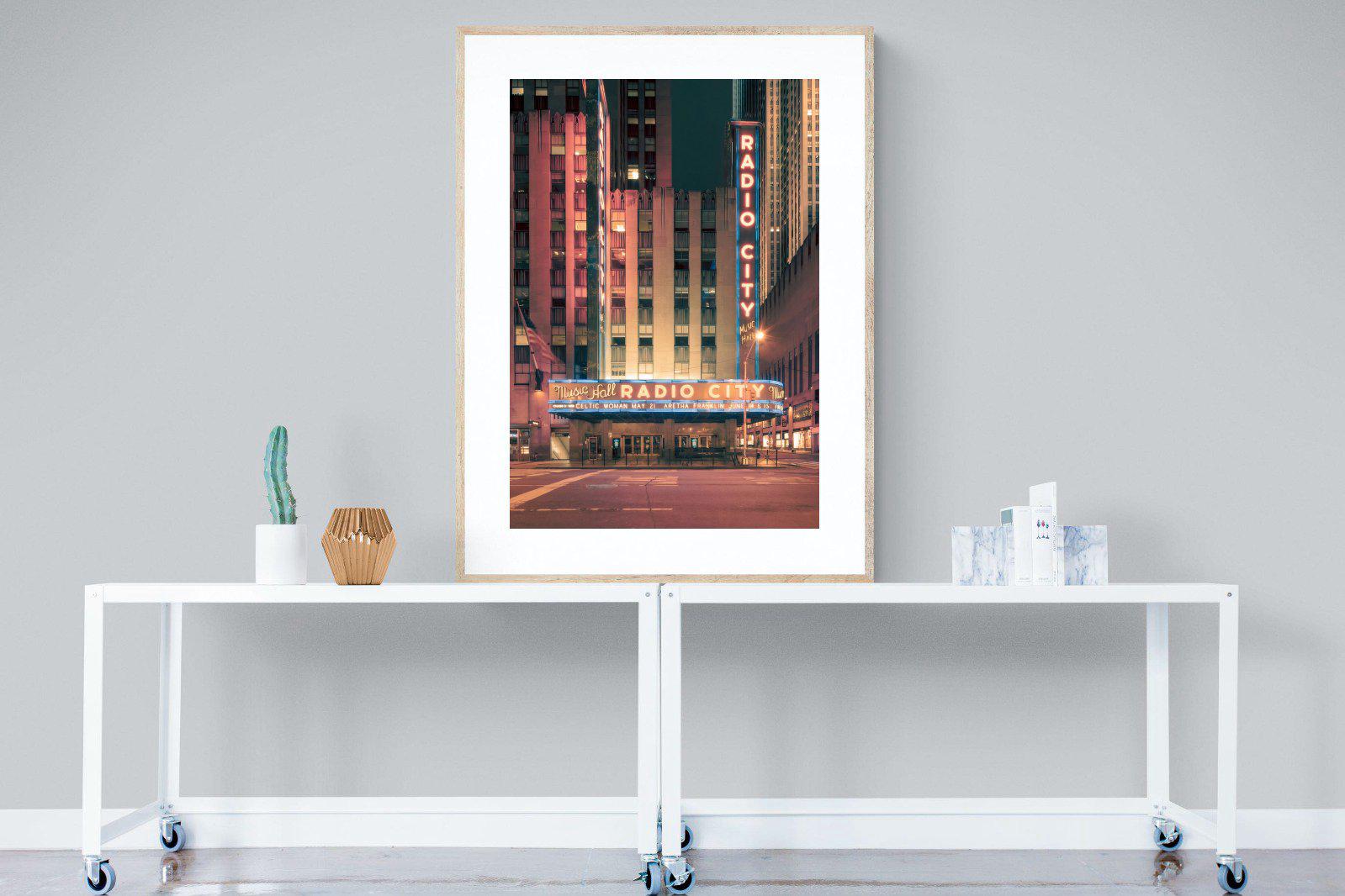 Radio City-Wall_Art-90 x 120cm-Framed Print-Wood-Pixalot