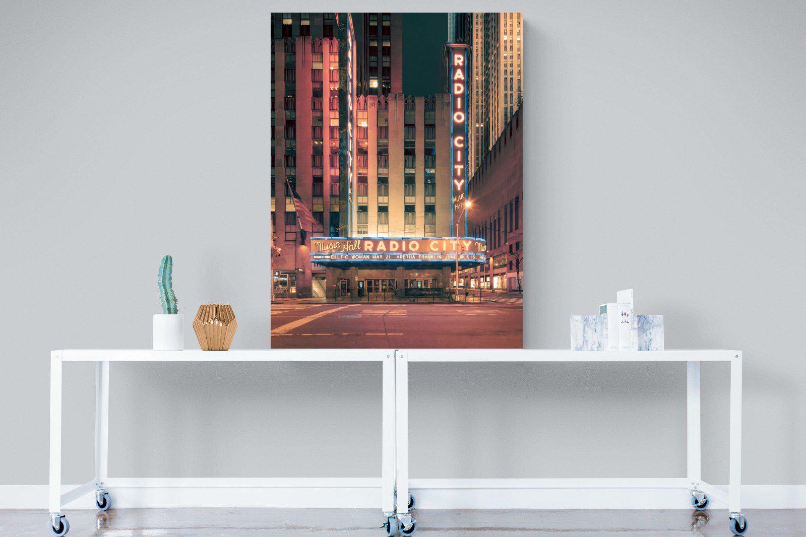 Radio City-Wall_Art-90 x 120cm-Mounted Canvas-No Frame-Pixalot
