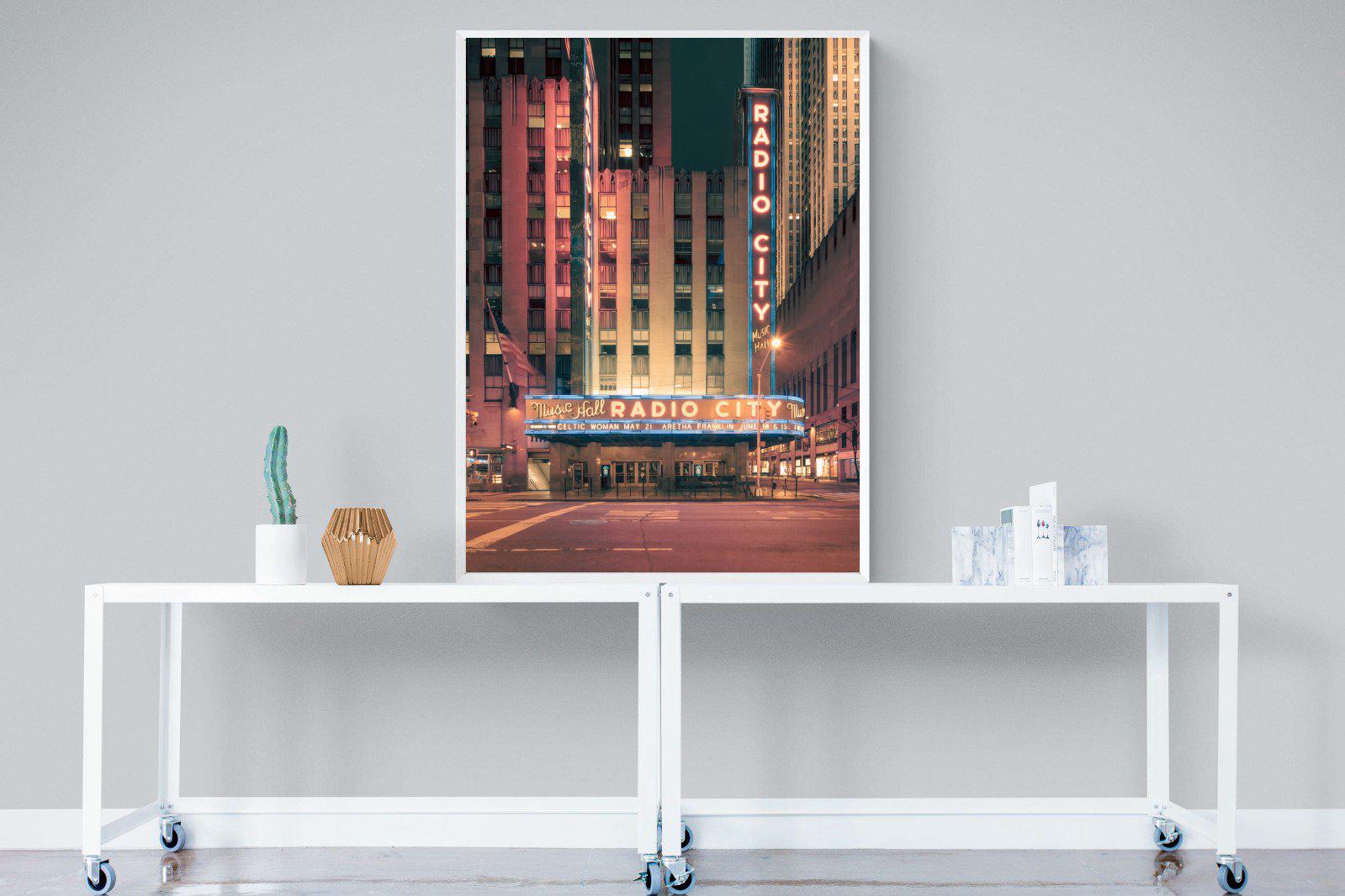 Radio City-Wall_Art-90 x 120cm-Mounted Canvas-White-Pixalot