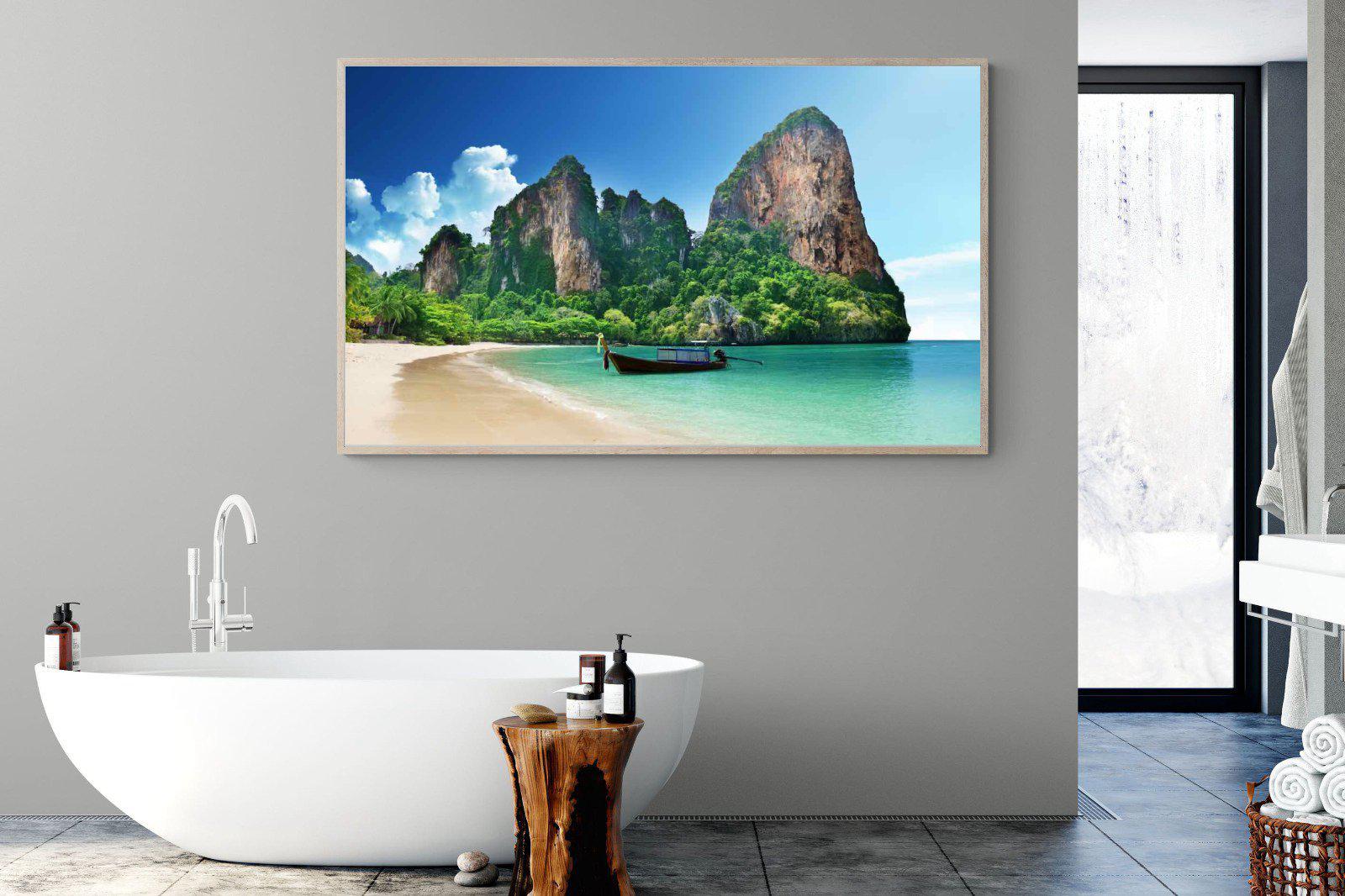Railay Beach-Wall_Art-180 x 110cm-Mounted Canvas-Wood-Pixalot