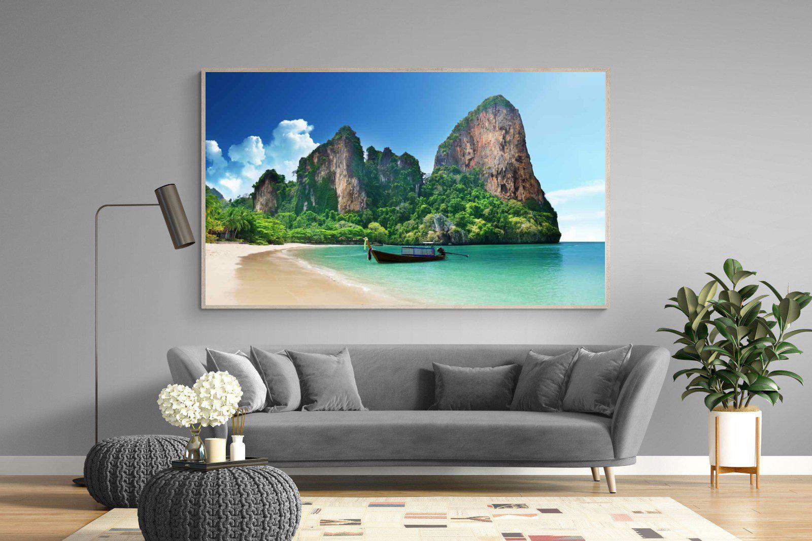 Railay Beach-Wall_Art-220 x 130cm-Mounted Canvas-Wood-Pixalot
