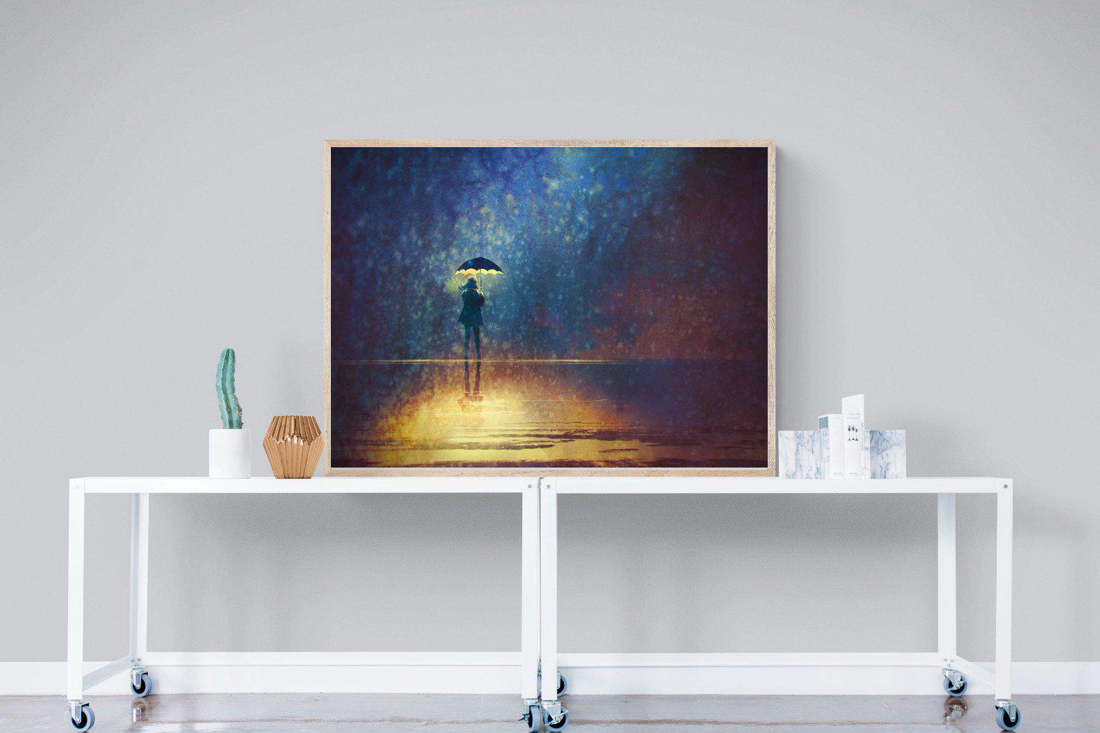 Rain Art-Wall_Art-120 x 90cm-Mounted Canvas-Wood-Pixalot