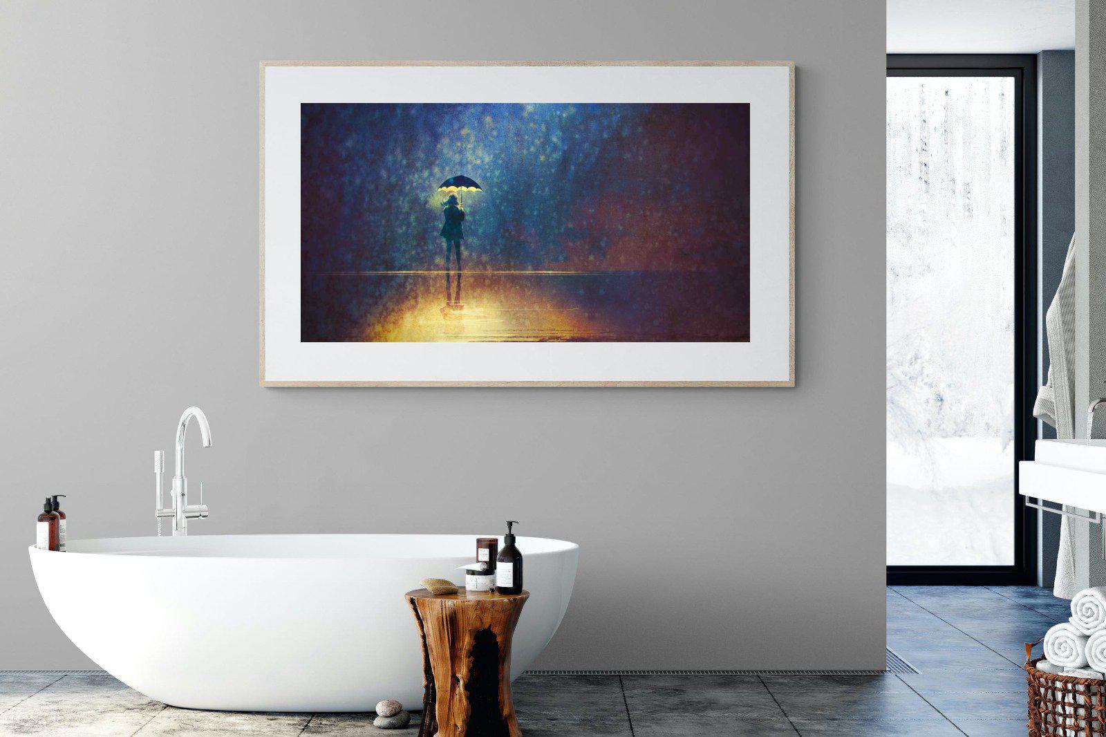 Rain Art-Wall_Art-180 x 110cm-Framed Print-Wood-Pixalot