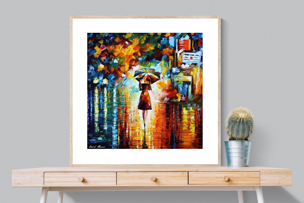 Rain Princess-Wall_Art-100 x 100cm-Framed Print-Wood-Pixalot