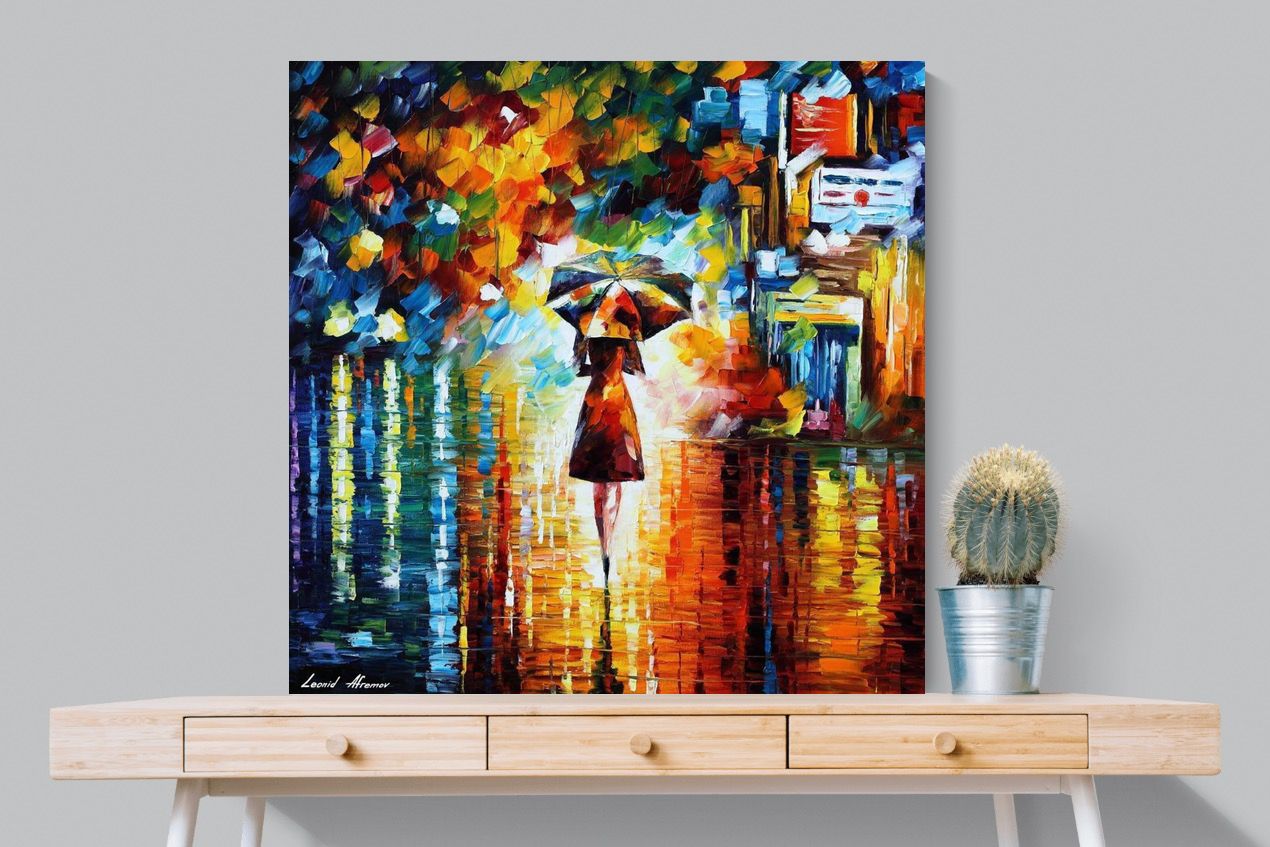Rain Princess-Wall_Art-100 x 100cm-Mounted Canvas-No Frame-Pixalot