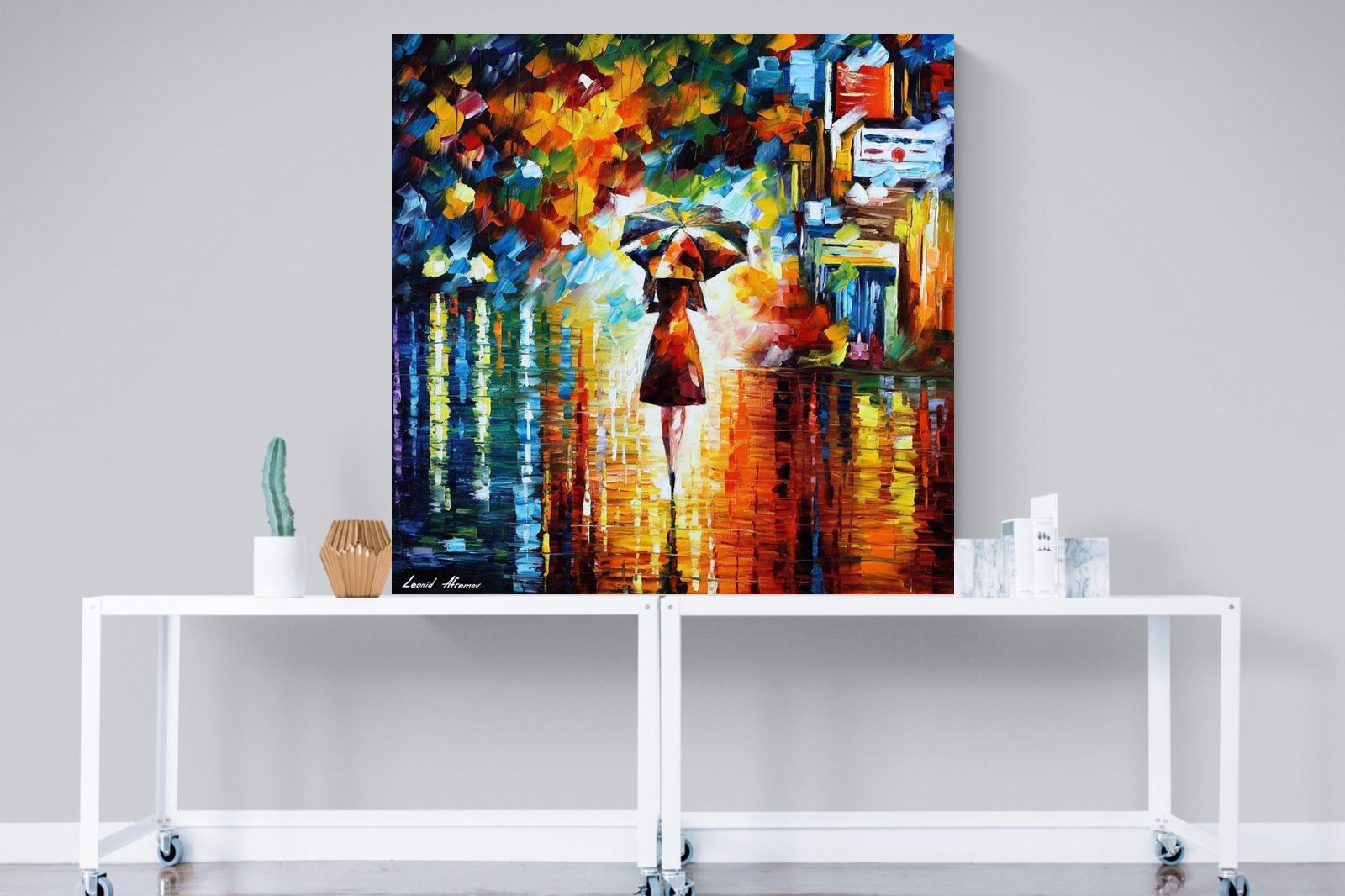 Rain Princess-Wall_Art-120 x 120cm-Mounted Canvas-No Frame-Pixalot