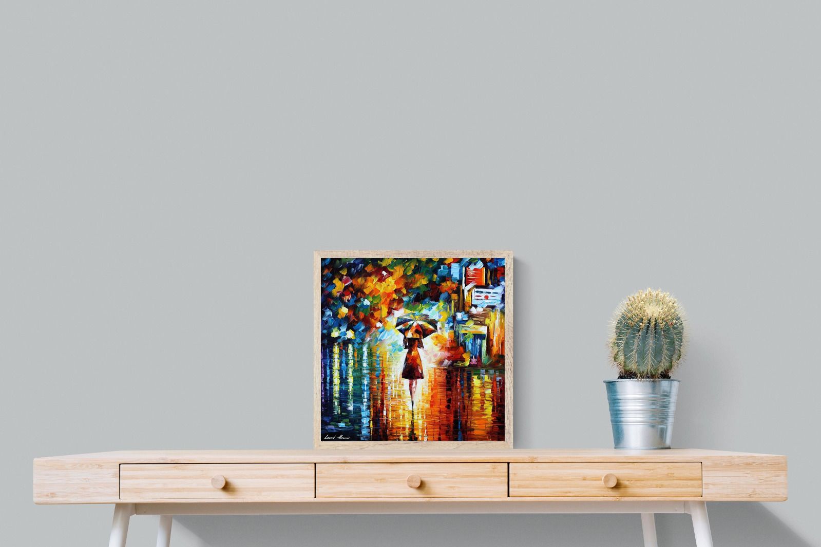 Rain Princess-Wall_Art-50 x 50cm-Mounted Canvas-Wood-Pixalot