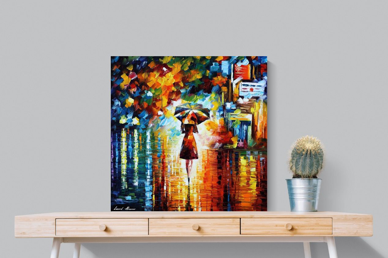 Rain Princess-Wall_Art-80 x 80cm-Mounted Canvas-No Frame-Pixalot