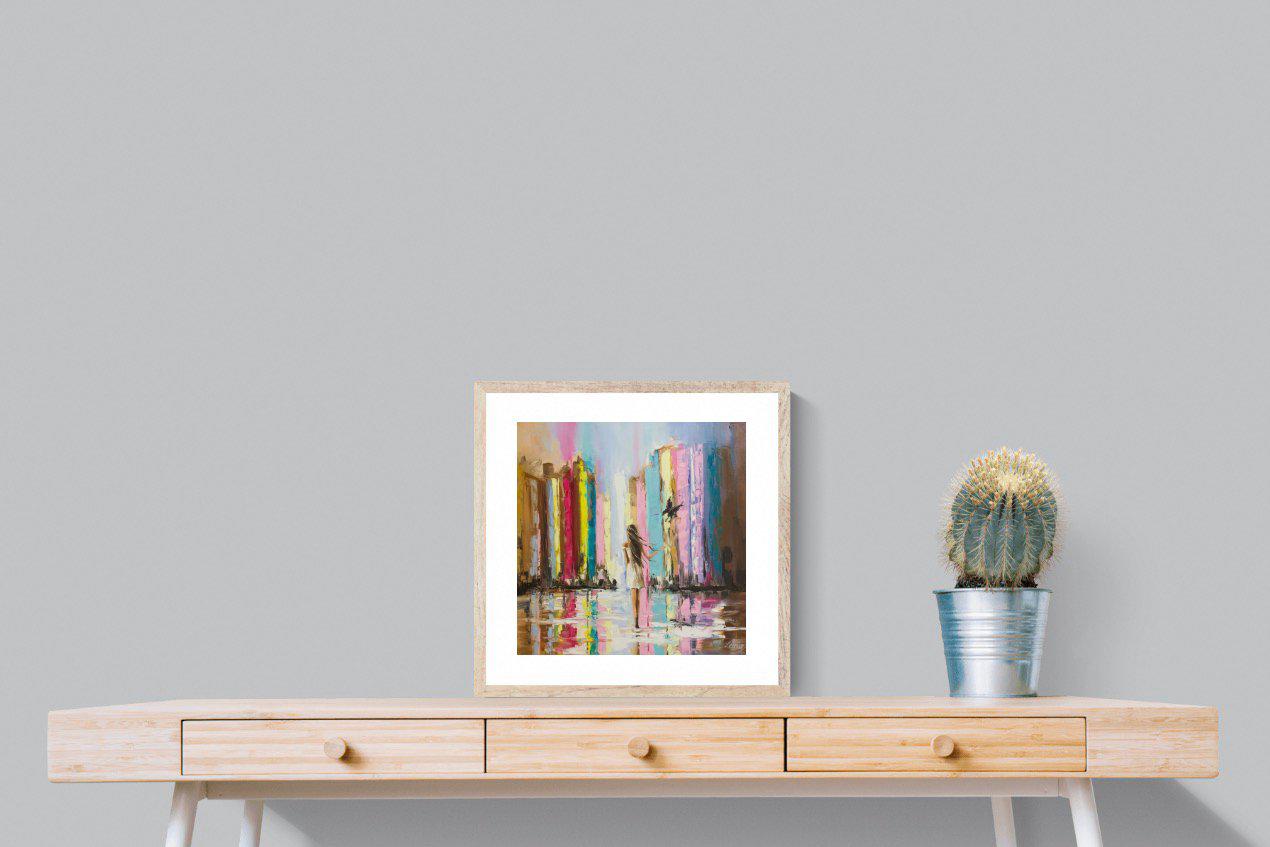 Rainbow Bridge-Wall_Art-50 x 50cm-Framed Print-Wood-Pixalot