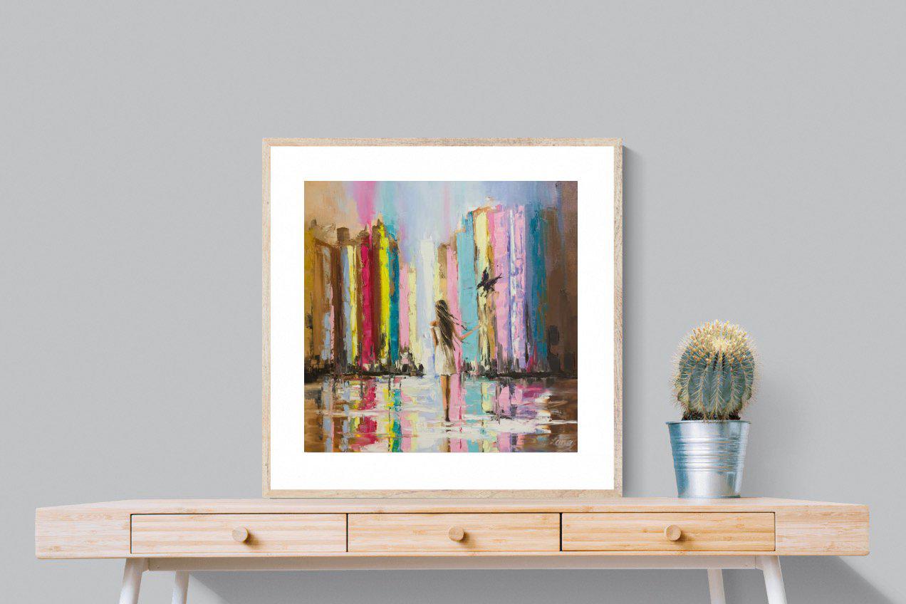 Rainbow Bridge-Wall_Art-80 x 80cm-Framed Print-Wood-Pixalot