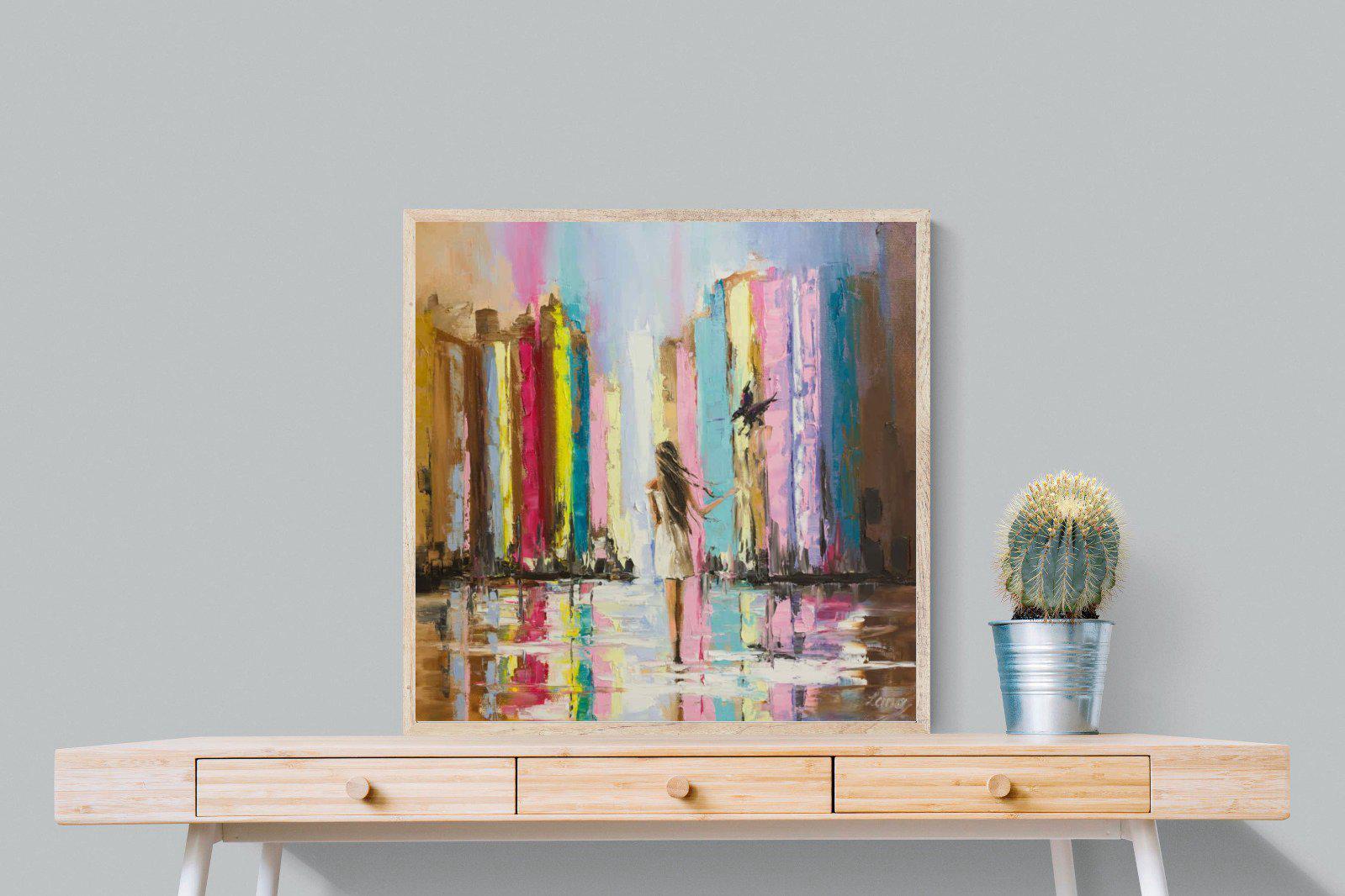Rainbow Bridge-Wall_Art-80 x 80cm-Mounted Canvas-Wood-Pixalot