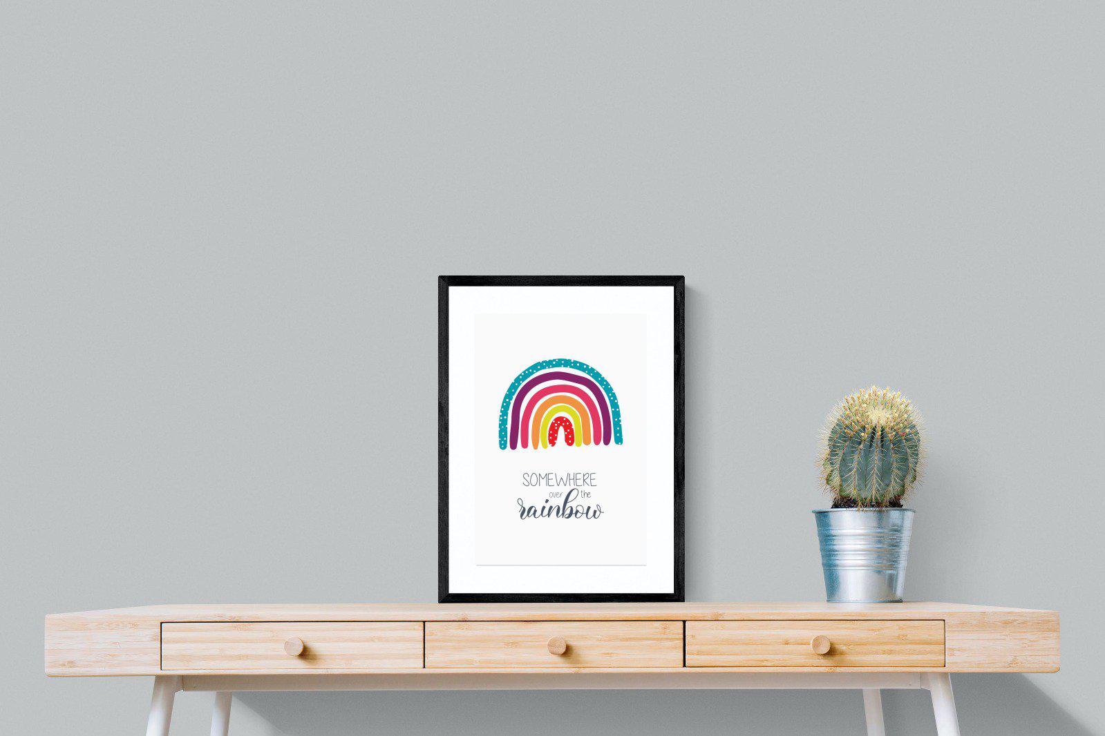 Rainbow-Wall_Art-45 x 60cm-Framed Print-Black-Pixalot
