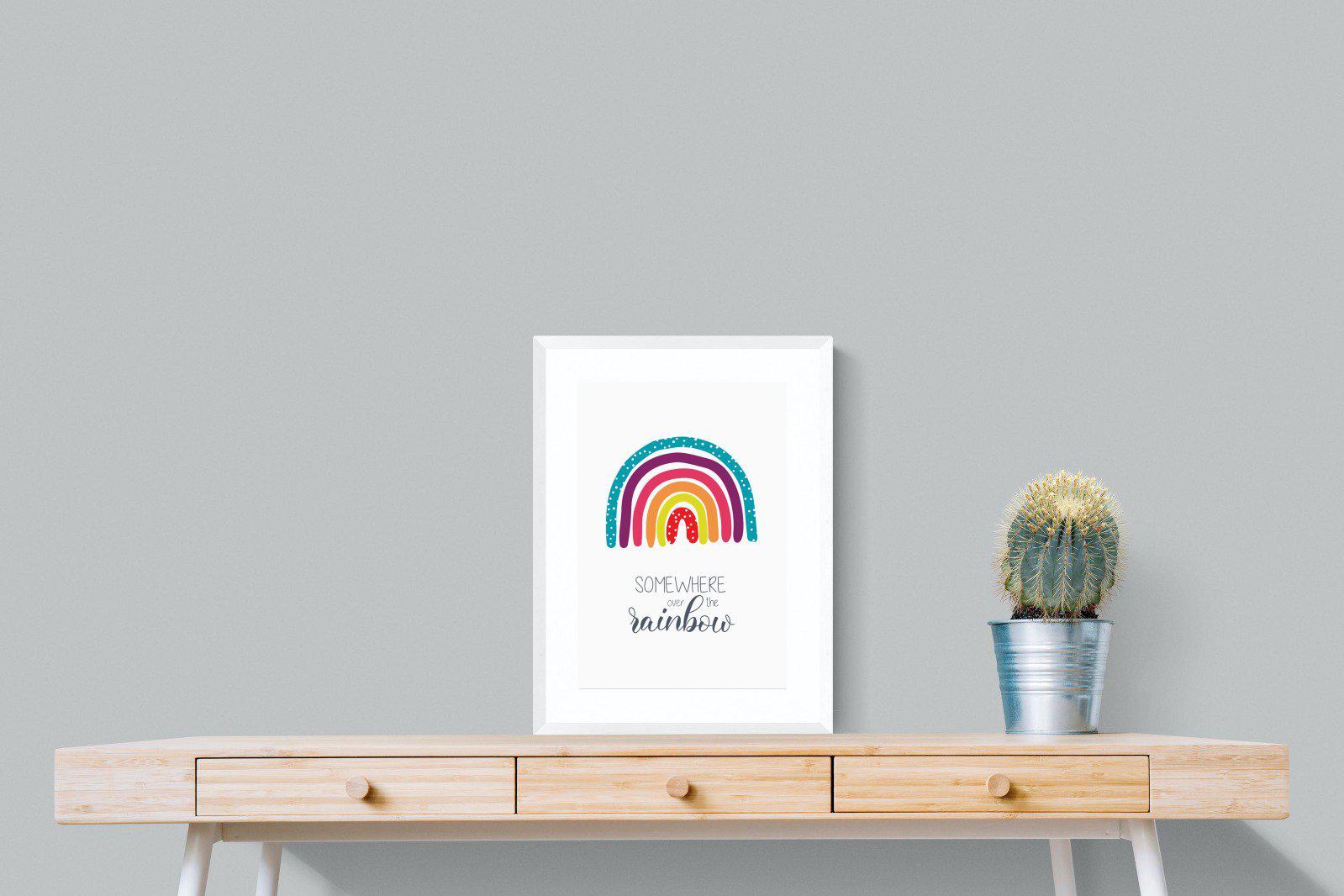 Rainbow-Wall_Art-45 x 60cm-Framed Print-White-Pixalot