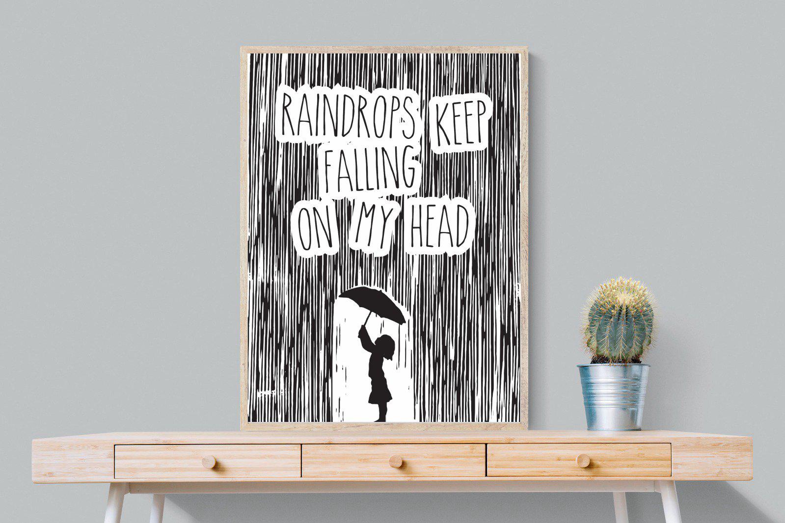Raindrops-Wall_Art-75 x 100cm-Mounted Canvas-Wood-Pixalot