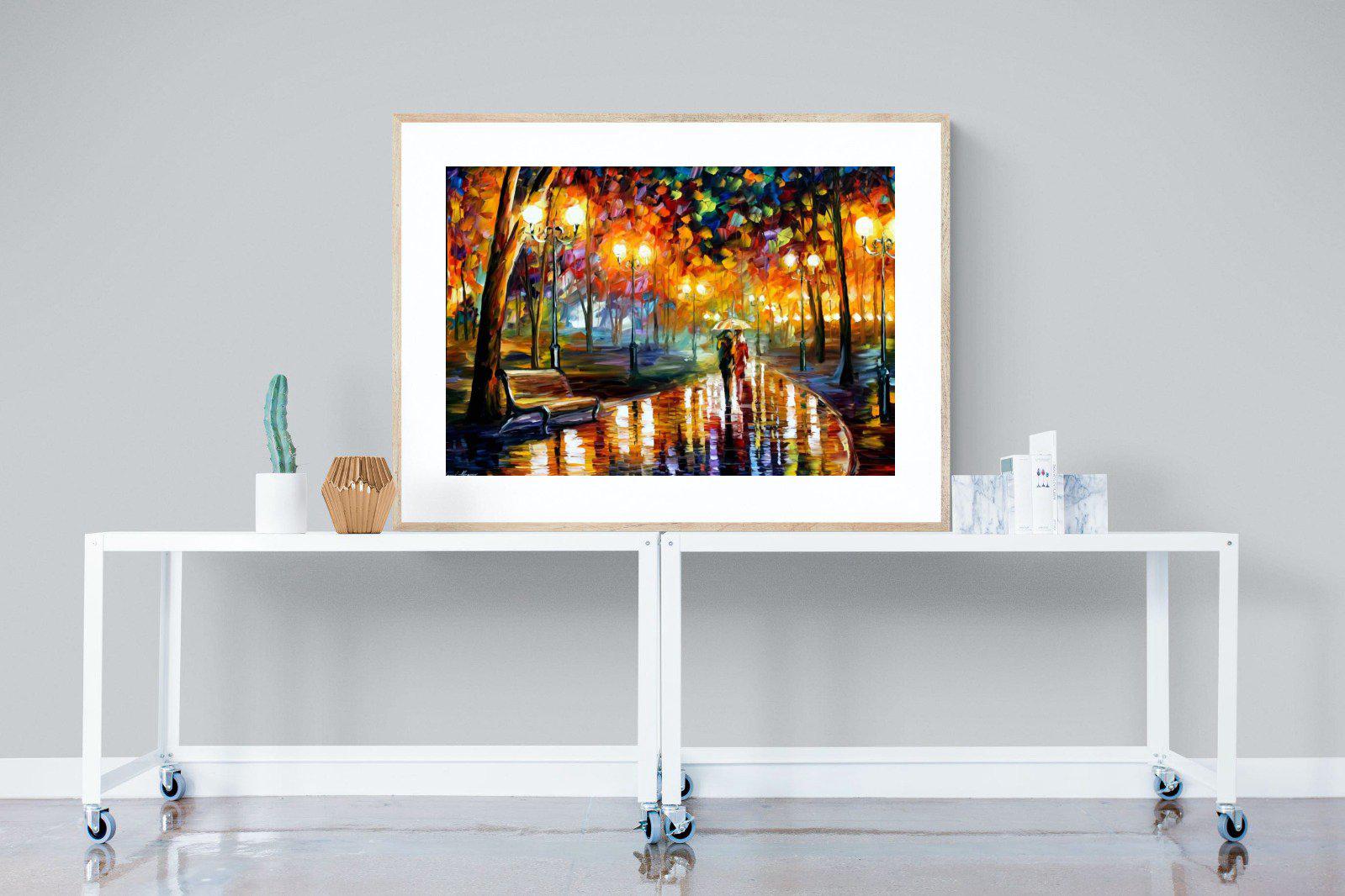 Rain's Rustle-Wall_Art-120 x 90cm-Framed Print-Wood-Pixalot