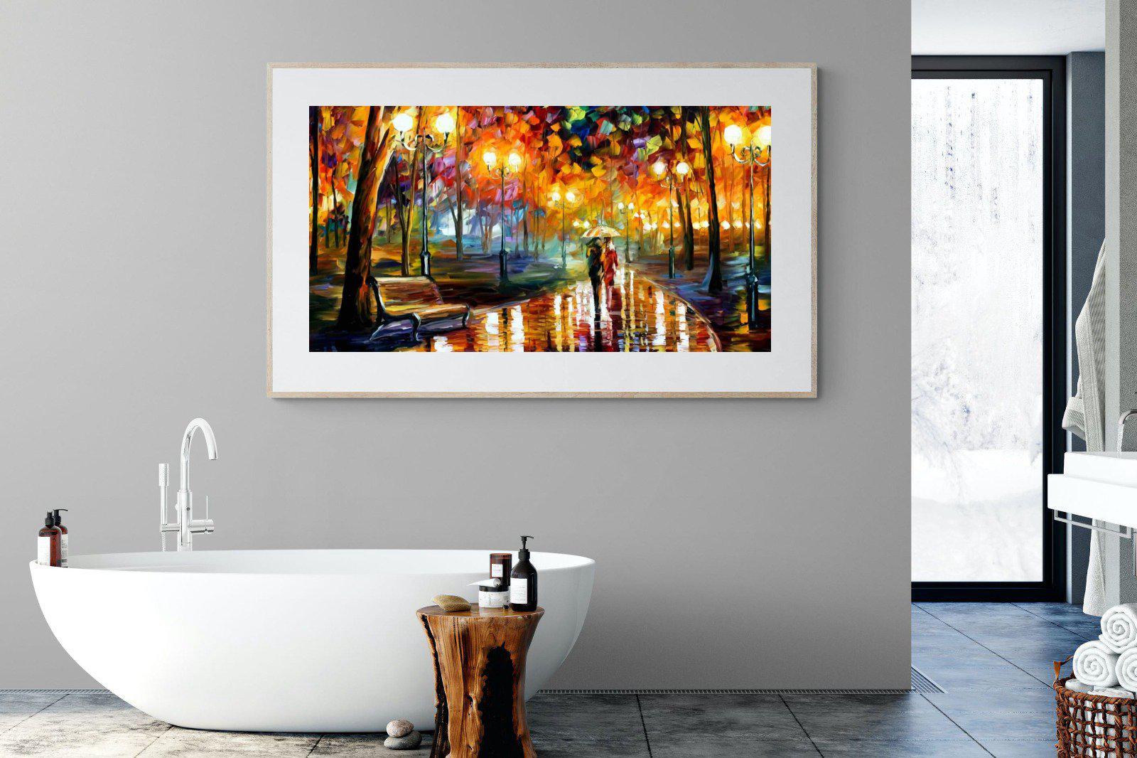 Rain's Rustle-Wall_Art-180 x 110cm-Framed Print-Wood-Pixalot