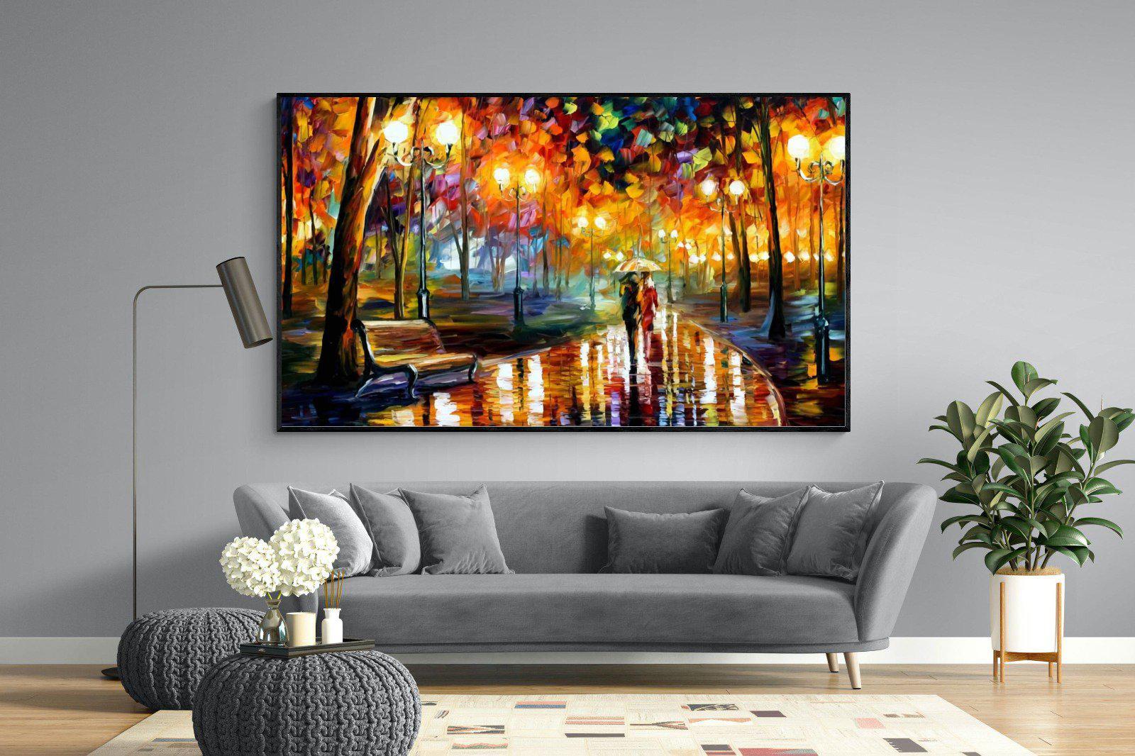 Rain's Rustle-Wall_Art-220 x 130cm-Mounted Canvas-Black-Pixalot