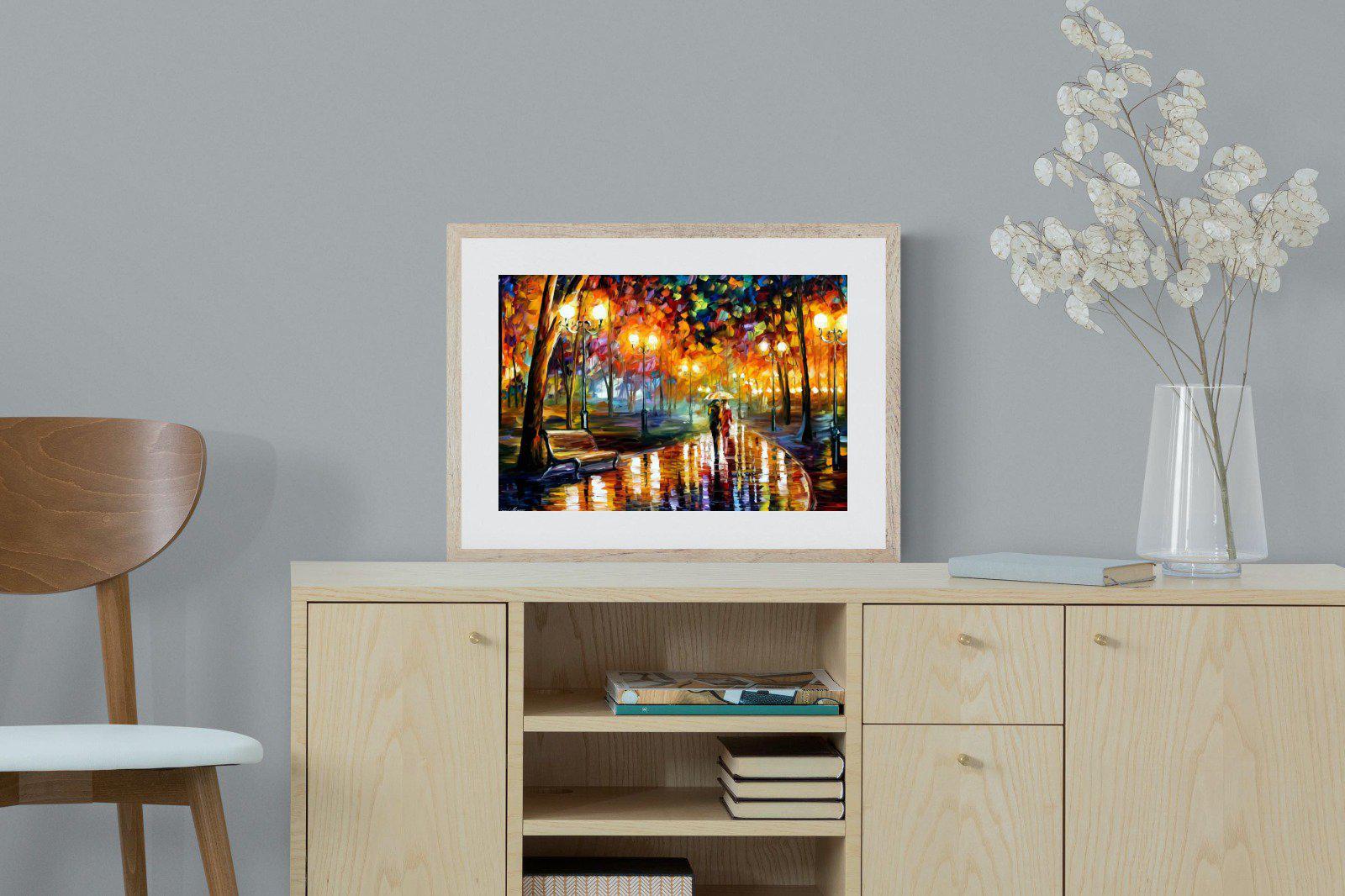 Rain's Rustle-Wall_Art-60 x 45cm-Framed Print-Wood-Pixalot